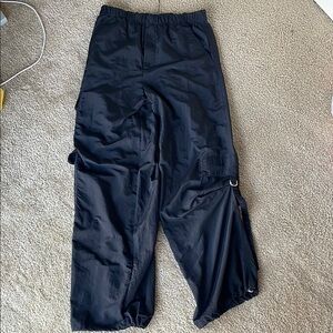 Zara Black Cargo Pants Relaxed Fit